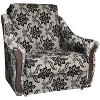 Кресло-кровать Асмана Виктория (рогожка вензель коричневый)
