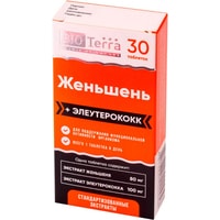Витамины, минералы BioTerra Женьшень + Элеутерококк, 500 мг, 30 табл.