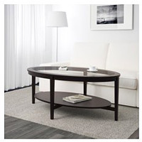 Журнальный столик Ikea Малмста (черный/коричневый) 303.832.62