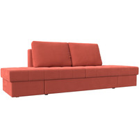 Модульный диван Лига диванов Сплит 119962 (микровельвет коралловый)