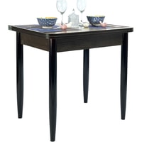 Кухонный стол Рамзес Ломберный 80x60 (дуб сонома темный/венге, ноги конус)
