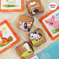 Кубики Mega Toys Домашние животные 15402