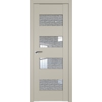 Межкомнатная дверь ProfilDoors 46U L 40x200 (шеллгрей/стекло дождь белый)