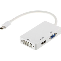 Адаптер USBTOP mini DisplayPort - HDMI - VGA - DVI