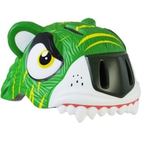 Cпортивный шлем Crazy Safety Green Tiger (S, зеленый)