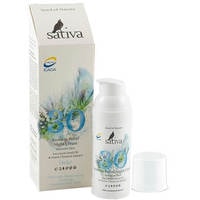  Sativa Крем-флюид №30 ночной для чувствит. и легкокрасн. кожи 50 мл