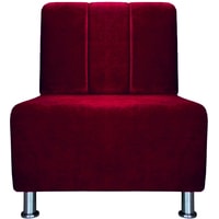 Интерьерное кресло Brioli Руди П (велюр, B48 вишневый)