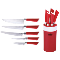 Набор ножей Peterhof PH-22373 (красный)