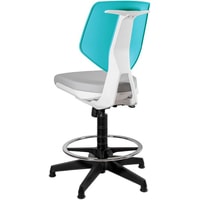 Офисный стул UNIQUE Kaden (серый/бирюзовый)