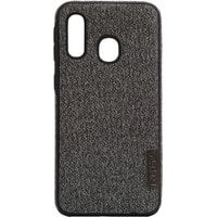Чехол для телефона EXPERTS Textile Tpu для Samsung Galaxy A40 (серый)