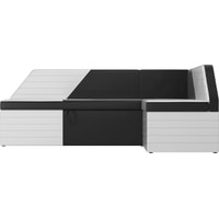 Угловой диван Mebelico Дуглас 106921 (левый, черный/белый)