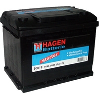 Автомобильный аккумулятор Hagen Starter 56019 (60 А·ч)