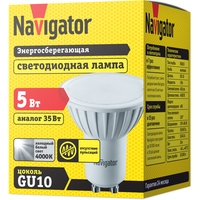 Светодиодная лампочка Navigator NLL-PAR16 GU10 5 Вт 4000 К