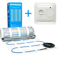 Нагревательный мат Harmann W160-080 8 кв.м. 1280 Вт (с терморегулятором MST-1)