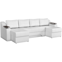 П-образный диван Mebelico Сенатор 59357 (экокожа, белый)