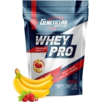 Протеин сывороточный (концентрат) Geneticlab Whey Pro (1000 г, банан/дикая клубника)
