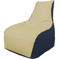 Кресло-мешок Flagman Бумеранг Б1.3-27 (светло-бежевый/синий)
