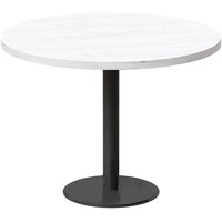 Кухонный стол Millwood Лофт Хельсинки 5 Л D1000x750 (дуб белый Craft-металл черный)