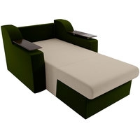 Кресло-кровать Лига диванов Сенатор 100689 60 см (бежевый/зеленый)