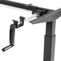 Стол для работы стоя ErgoSmart Manual Desk 1380x800x18 мм (дуб натуральный/черный)