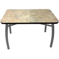 Кухонный стол Solt 110x70 (мрамор золото/ноги усиленные шелби-дуо серые)