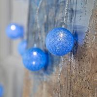 Новогодняя гирлянда Luazon Нить 5 м Клубки голубые 5985171 (белый)