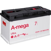Автомобильный аккумулятор A-mega Ultra 105 R (105 А·ч)