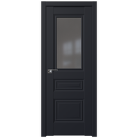 Межкомнатная дверь ProfilDoors 2.39U R 80x200 (черный матовый, стекло графит)