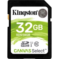 Карта памяти Kingston Canvas Select SDS/32GB SDHC 32GB