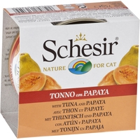 Консервированный корм для кошек Schesir Tuna&Papaya 75 г
