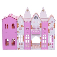 Кукольный домик Krasatoys Замок Джульетты с мебелью 000261 (белый/розовый)