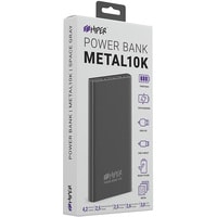 Внешний аккумулятор Hiper Metal10K (серый)