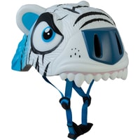 Cпортивный шлем Crazy Safety White Tiger (S, белый)