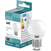 Светодиодная лампочка IEK LED Globe G45 400lm 4000K E27