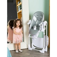 Высокий стульчик Baby Prestige Junior Lux+ (silver)