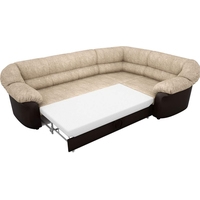 Угловой диван Mebelico Карнелла 60274 (бежевый/коричневый)