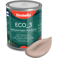 Краска Finntella Eco 3 Wash and Clean Jauhe F-08-1-1-LG178 0.9 л (теплый бежевый)