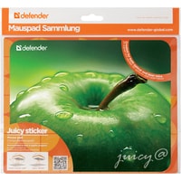 Коврик для мыши Defender Juicy Sticker (зеленое яблоко)