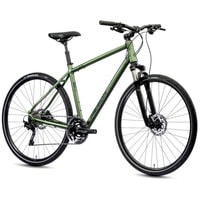 Велосипед Merida Crossway 300 L 2021 (матовый зеленый/темно-зеленый)