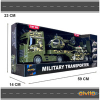 Автовоз Givito Милитари. Военный транспортер G235-479