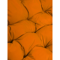 Подвесное кресло M-Group Для двоих 11450107 (белый ротанг/оранжевая подушка)