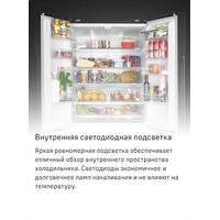 Четырёхдверный холодильник MAUNFELD MFF182NFWE