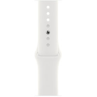 Умные часы Apple Watch SE 2 44 мм (алюминиевый корпус, серебристый/белый, спортивные силиконовые ремешки S/M + M/L) в Пинске