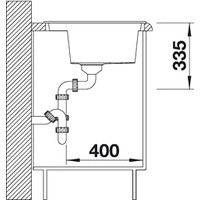 Кухонная мойка Blanco Alaros 6 S (мускат, черные аксессуары) [521843]