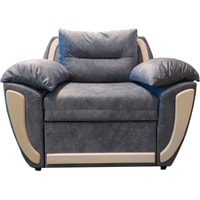 Кресло-кровать Виктория Мебель Софи 1,5Н Н 159 (ткань, бежевый/серый)