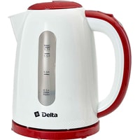 Электрический чайник Delta DL-1106 (белый/бордовый)