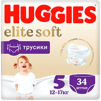 Трусики-подгузники Huggies Elite Soft 5 (34 шт)