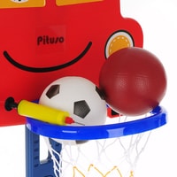 Баскетбольная стойка Pituso Машинка L-KC01 (красный)