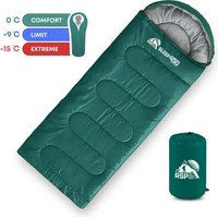 Спальный мешок RSP Outdoor Sleep 450 R RipStop 2024 (зеленый, 220x75см, молния справа)