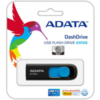 USB Flash ADATA DashDrive UV128 16GB (черный/синий)